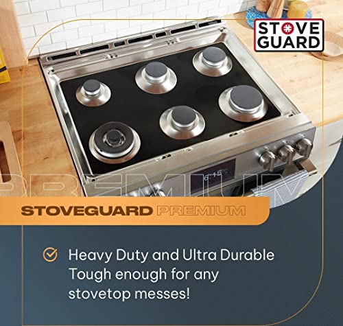 StoveGuard USA-Made, Custom Designed Precision Cut Stove Cover for Gas Stove Top, Premium 6x Thicker Heavy-Duty Whirlpool Gas Range, Mod# WCG97US0DS