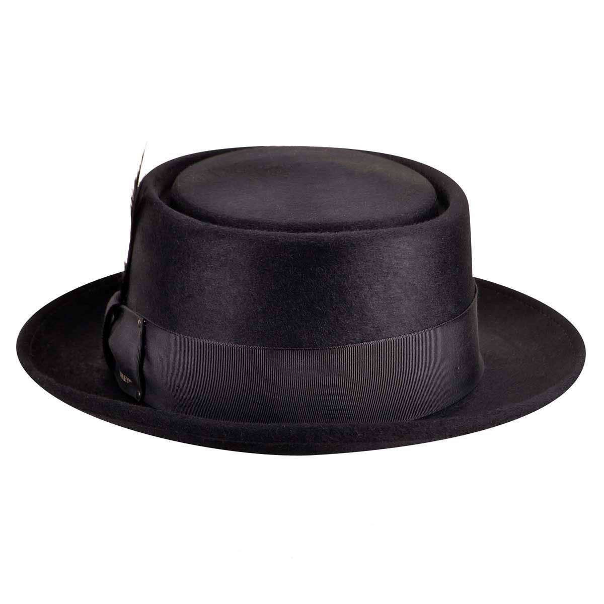 Men&s Bailey Jett Pork Pie Hat: Size: 7 5/8 Black