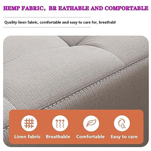 Rectangle Foot Stool, Sofa Stool Footstool with Padded Seat, Footrest Small with Solid Wood Legs, Shoe Changing Stool, for Hallway Office Lounge Dorm Room