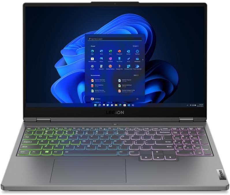 Lenovo Legion 5 15 Gaming Laptop 15.6" WQHD IPS 165Hz AMD Octa-core Ryzen 7 6800H 16GB RAM 1TB SSD GeForce RTX 3060 6GB USB-C RGB Backlit Win11