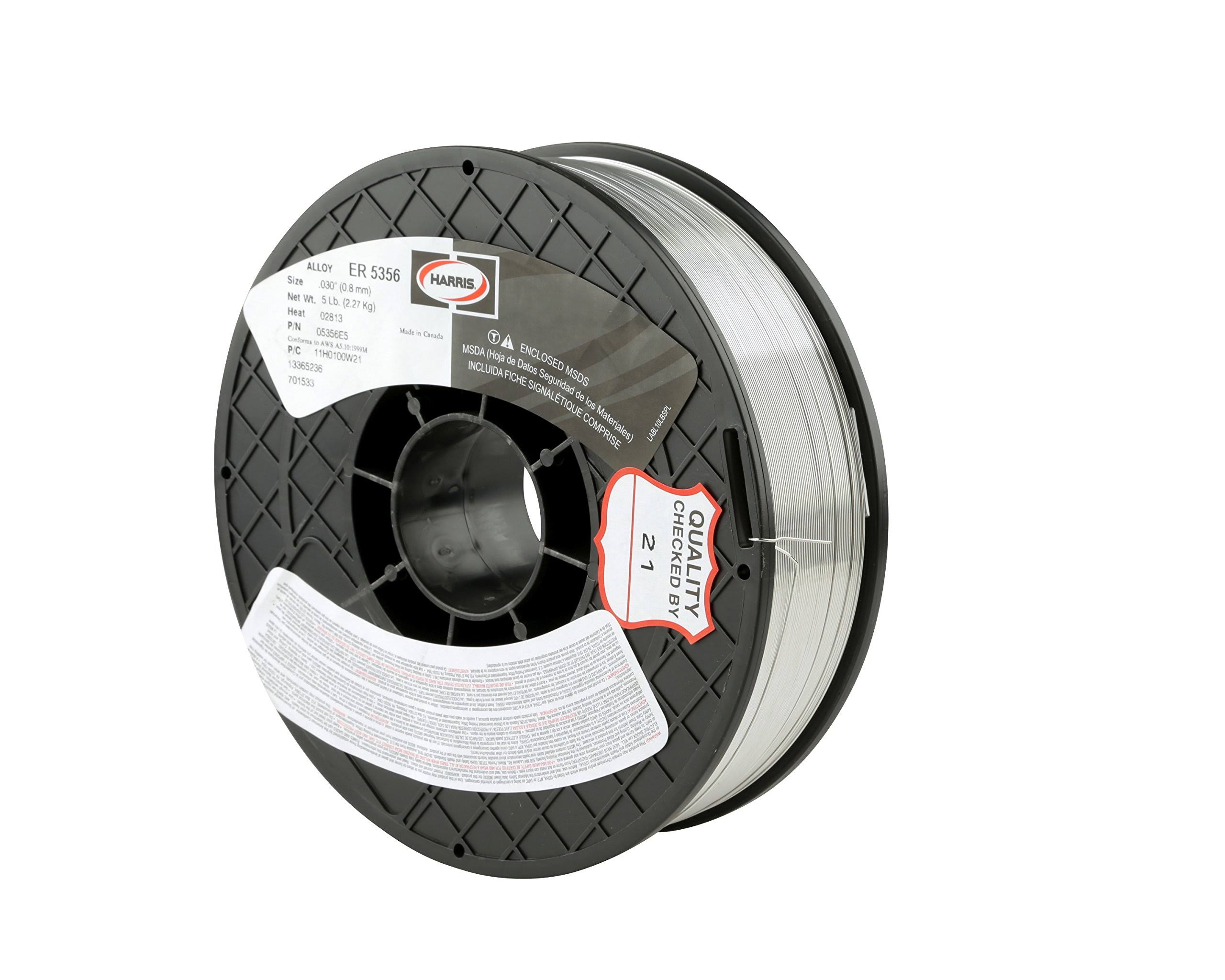 Harris 5356 Aluminum Solid MIG Welding Wire 3/64 inch - 16 lb.