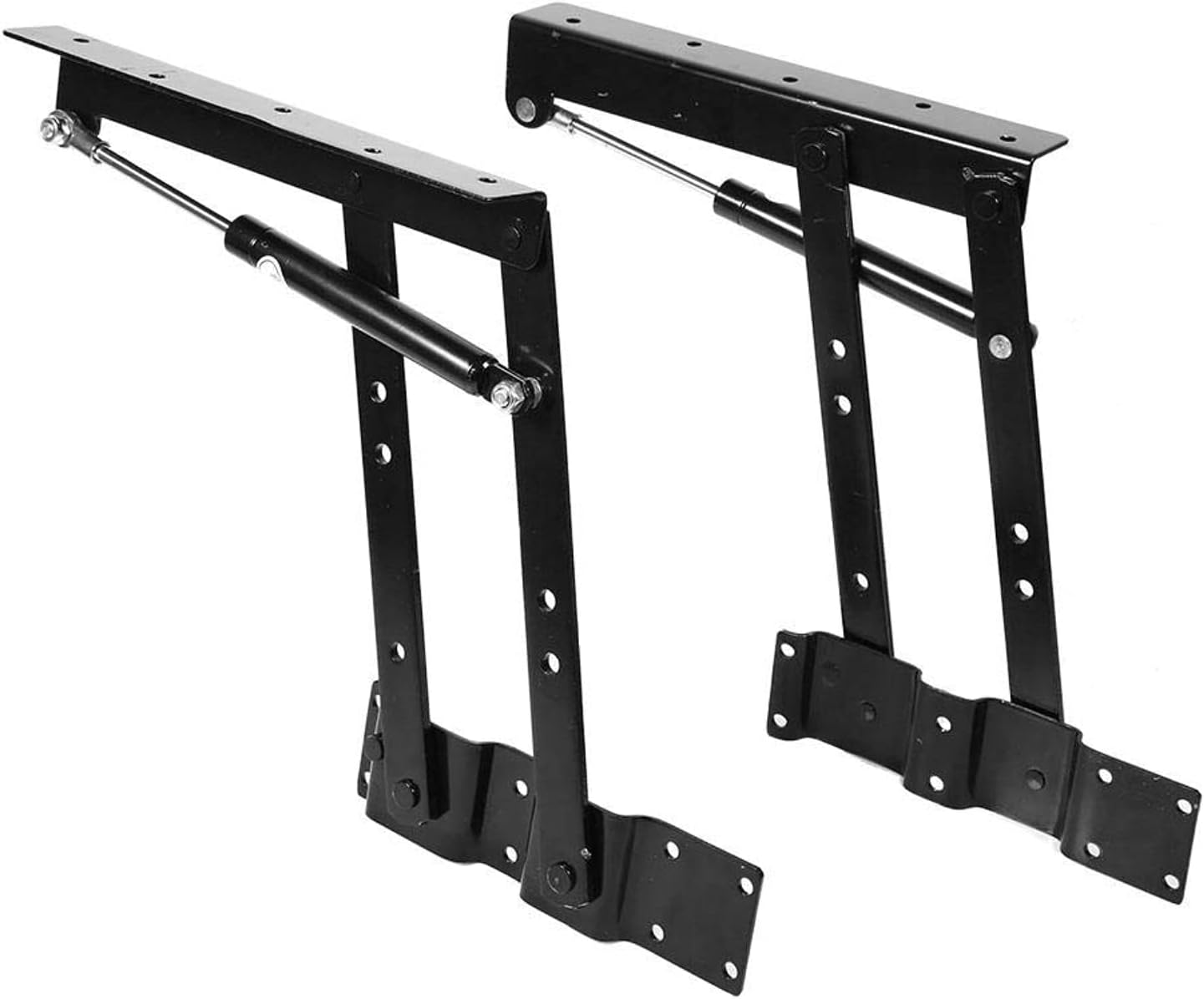 1 Pair Folding Lift up Top Furniture Hinge, Practical Lift Up Coffee Table Mechanism Hardware Fitting Hinge, Spring Standing Desk Frame