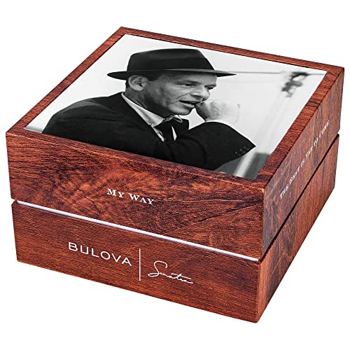 Bulova Men's Frank Sinatra 'The Best is Yet to Come' 3-Hand Swiss Automatic Date Watch, 42-Hour Preserve, Sapphire Crystal
