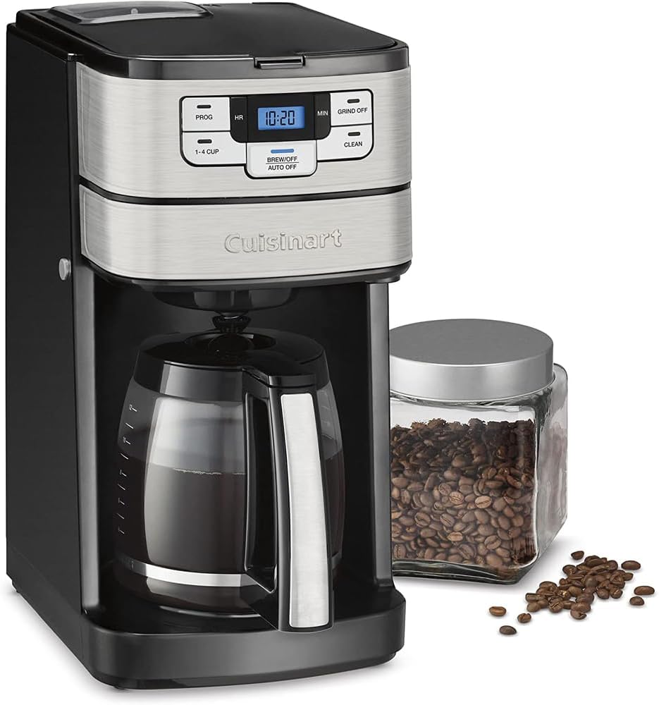 Cuisinart DGB-400SSFR Grind and Brew 12 Cup Coffeemaker Silver (Renewed)