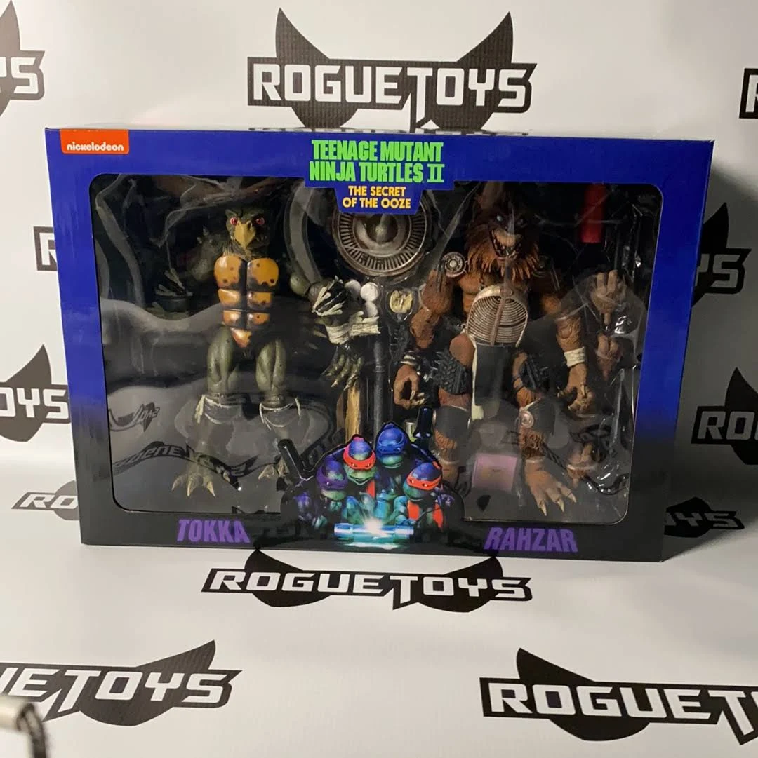 NECA TMNT Secret of The Ooze Teenage Mutant Ninja Tirtles 2 tokka and Rahzar 2-Pack
