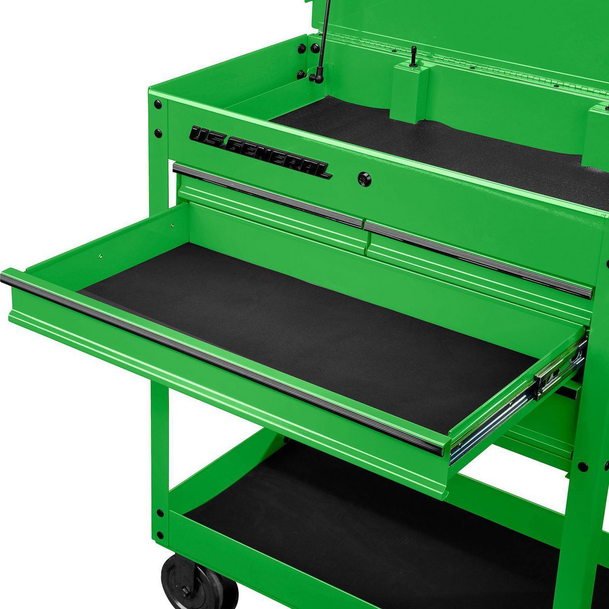 U.S. GENERAL 30 in., 4-Drawer Tech Cart, Red