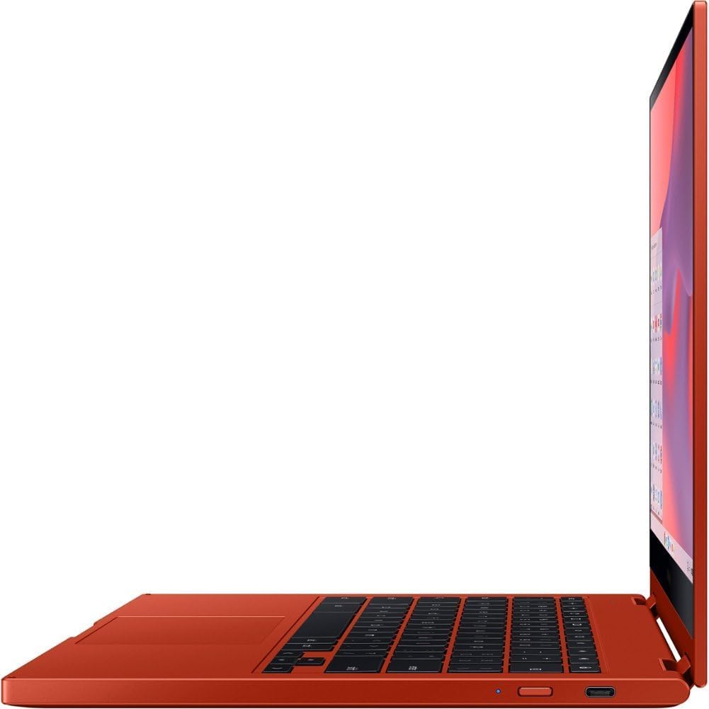 SAMSUNG Galaxy 2 in 1 Chromebook 2 13.3" FHD(1920 x 1080) Touchscreen Laptop, Intel Core i3-10110U, 2.10 GHz, 8GB LPDDR3 RAM, 128GB eMMC, Backlit Keyboard, Chrome OS, Fiesta Red with Accessories