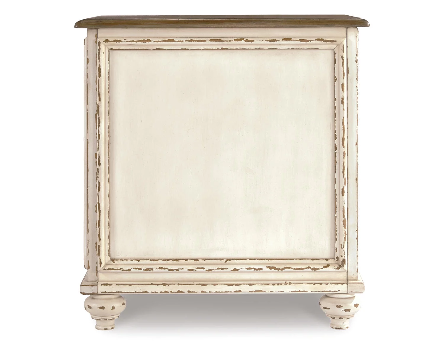 Signature Design by Ashley Casual Realyn Chairside End Table  White/Brown