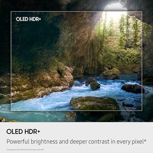 Samsung 55-Inch Class OLED S90F 4K Smart TV (2025 Model) NQ4 AI Gen3 Processor, 4K AI Upscaling Pro, OLED HDR +, Motion Xcelerator 144Hz, Samsung Vision AI, Alexa Built-in