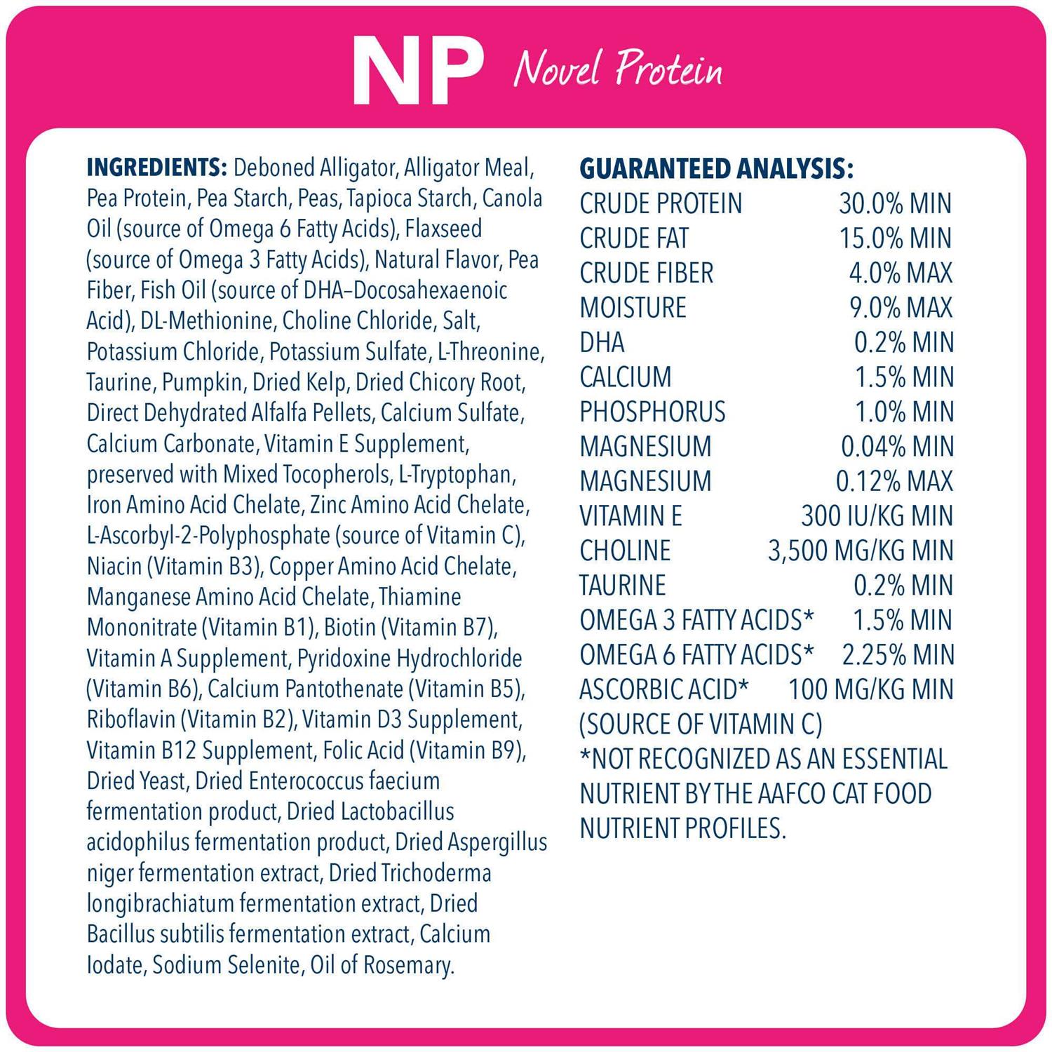 Blue Buffalo Natural Veterinary Diet NP Novel Protein-Alligator Dry Cat Food - Pet Supplies online store