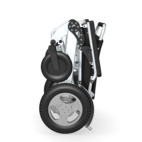 Smart Electric Wheelchair Premium Grade Heavy Duty Lightweight Foldable Power Wheelchair for Adults (Black)