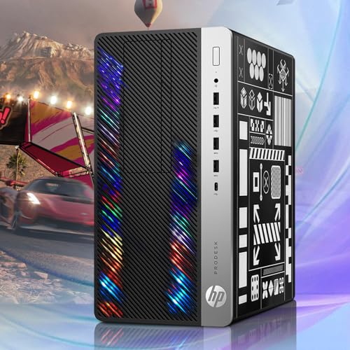 HP RGB Gaming Desktop Computer, Intel Quad Core I5-6500 up to 3.6GHz, GeForce GT 1030 2G, 32GB DDR4, 1T SSD + 3T HDD, RGB Keyboard & Mouse, 600M WiFi & Bluetooth, Win 10 Pro (Renewed)