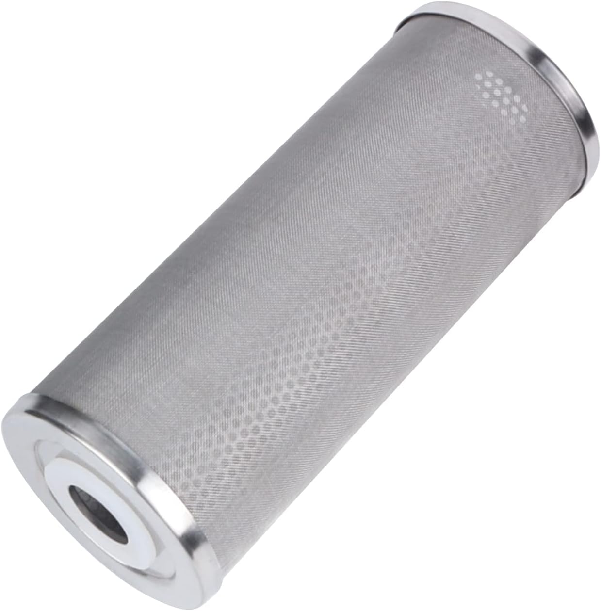 Amwater NSF/ANSI 42 Certification Stainless Steel Jumbo Filter Housing for 10”Length,4.5"OD Filter Cartridge, 1in NPT Inlet and Outlet/Filter Cartridge 10”Length,4.5"OD(50 Micron)