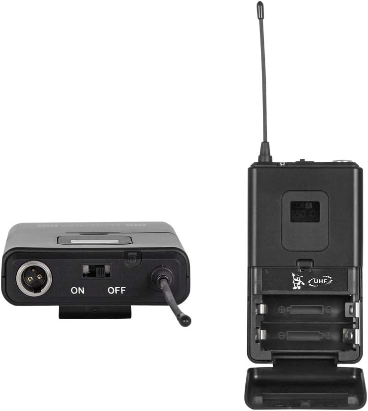 UHF Wireless Microphone System 8 Channel 8 Lavalier Bodypacks 8 Lapel Mic 8 Headsets for Karaoke System Church Speaking Conference Wedding Party 3 Year Warranty