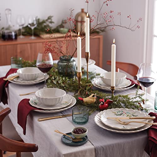 Lenox 894463 French Perle Berry 12-Piece Dinnweware Set, White, 17.64