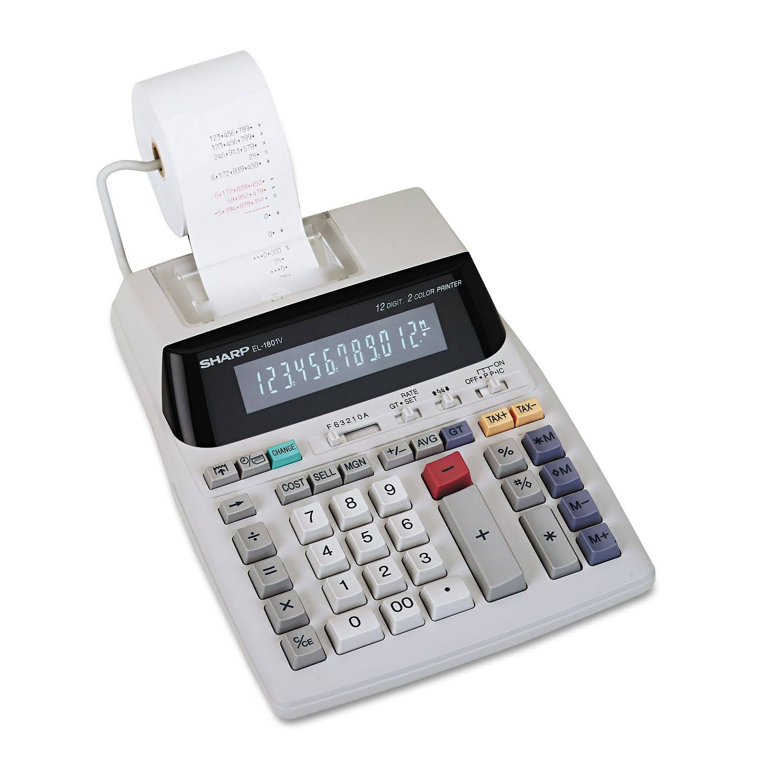Sharp EL-1801V 12 Digit Printing Calculator