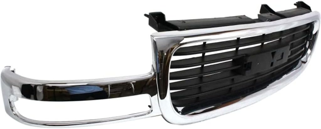 For GMC Yukon Grille Assembly 2000-2006 | Chrome Shell/Painted Black Insert | Plastic | GM1200430 | 19130787