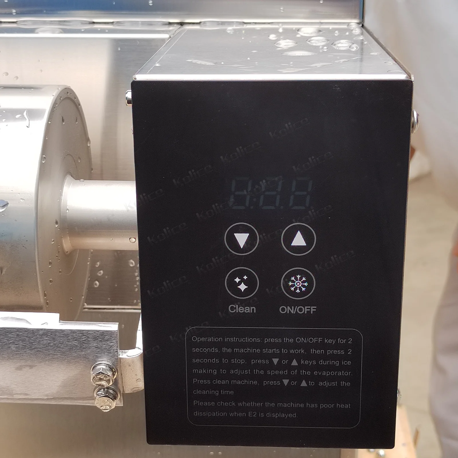 Kolice Commercial Automatic Snowflake Ice Maker, Shaved Ice Machine, Ice Crusher Shaver -200kgs/Day, Air Cooling,Refrigerated by Compressor