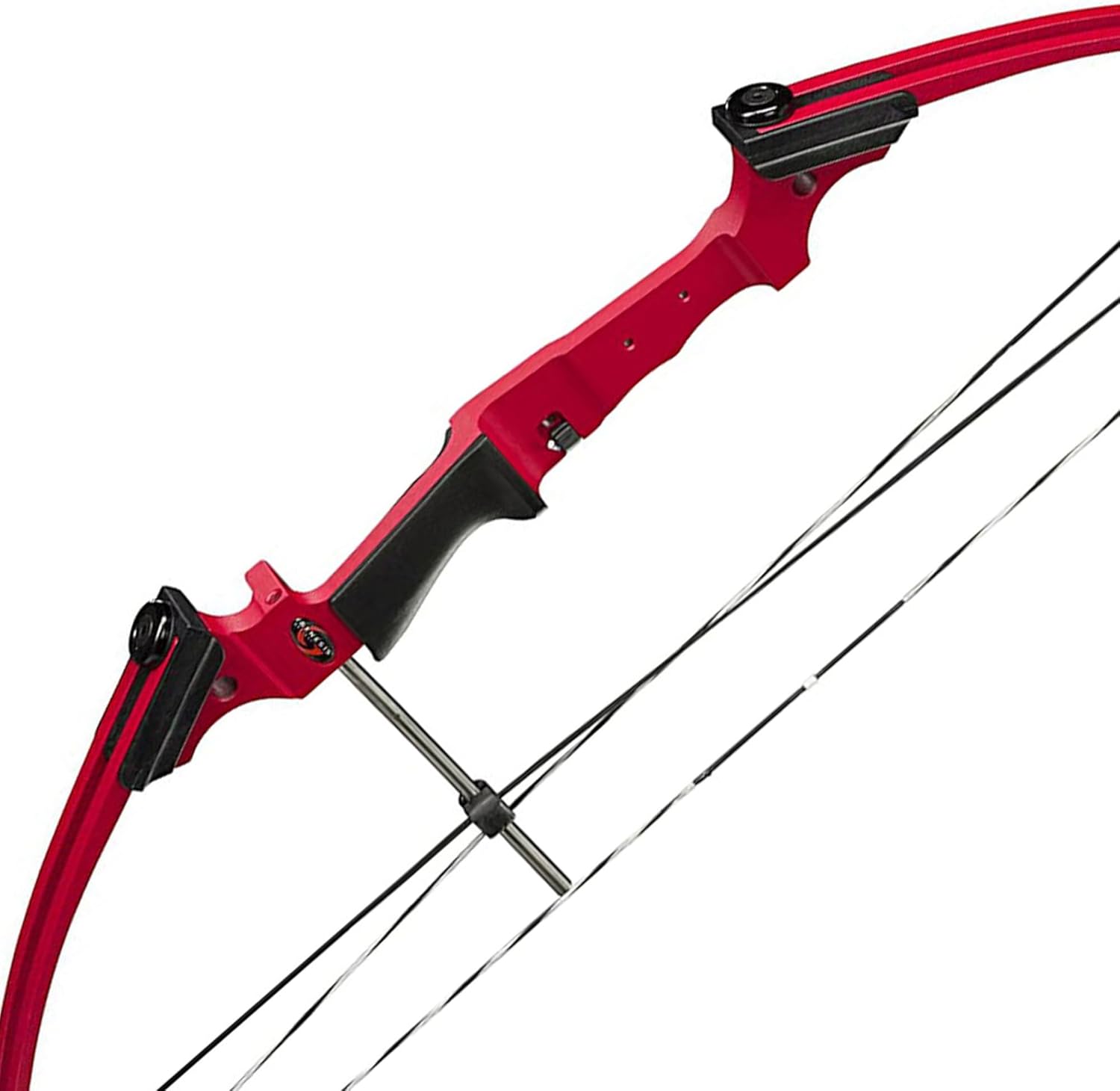 Genesis Archery Compound Bow Archery Kit w/Adjustable Draw Length 15" to 30" & Adjustable Draw Weight 10 to 20 Pounds for Left-Handed, Red (4 Pack)