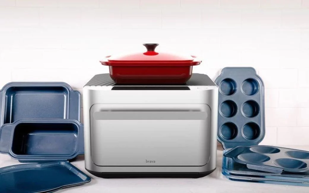 Brava Bc03a 10-In-1 Touchscreen Countertop Smart Oven Chef's Choice Set - Silver