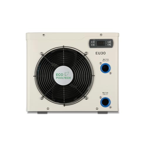 Above Ground Pool Heater EU50, Max 16184BTU Up to 5000gallons Electric Swimming Pool Heat Pumps, Titanium Heat Exchanger, 5.62 COP, 110V/120V, Fits 8/11/15 Foot Pools Heating Pool Warmer