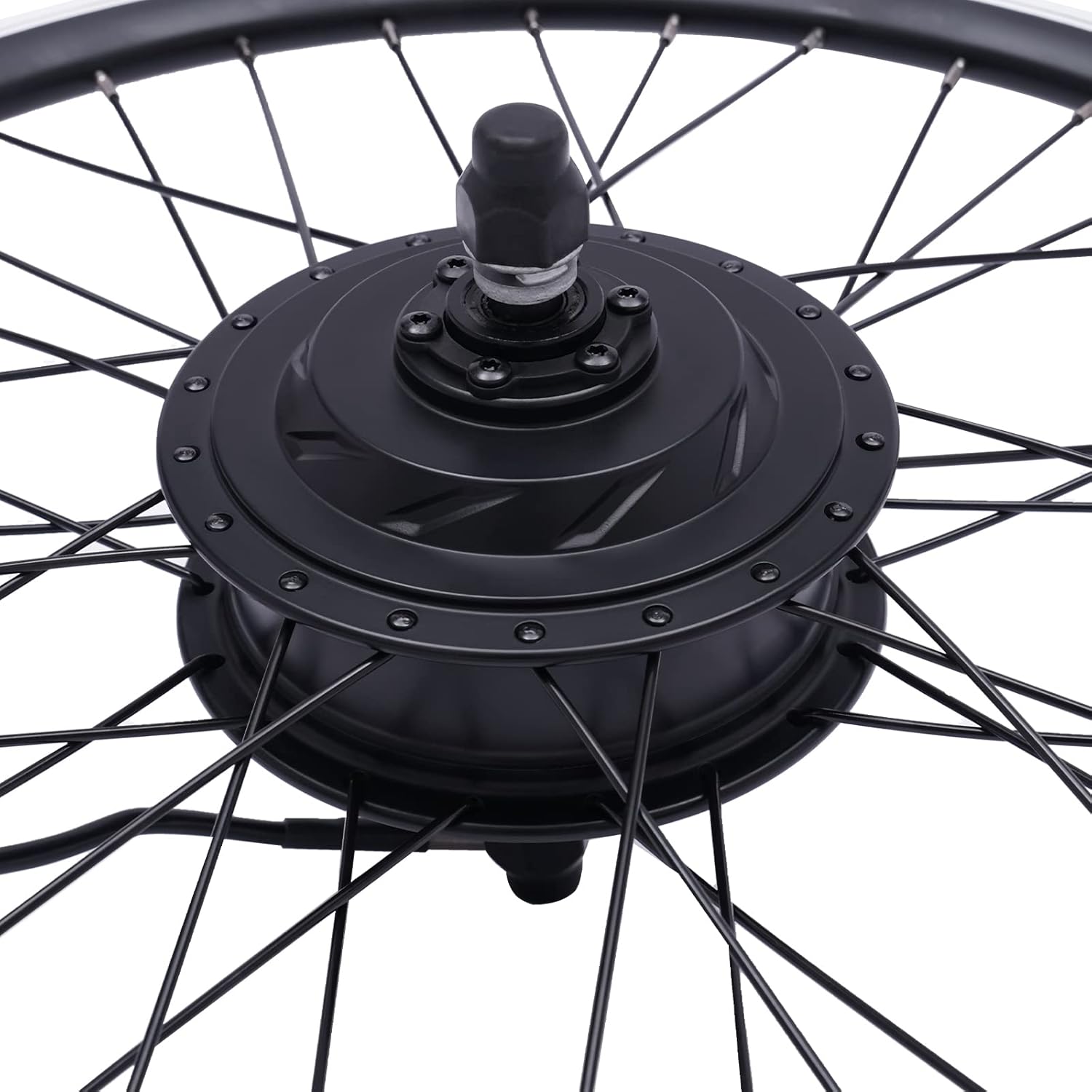36V 500W E Bike Conversion Kit, Electric Bicycle Motor Kit for 24in Rear Wheel, Electric Motor Kit for Bicycle with Dual Mode Controller 5-Gear Speed Adjustment