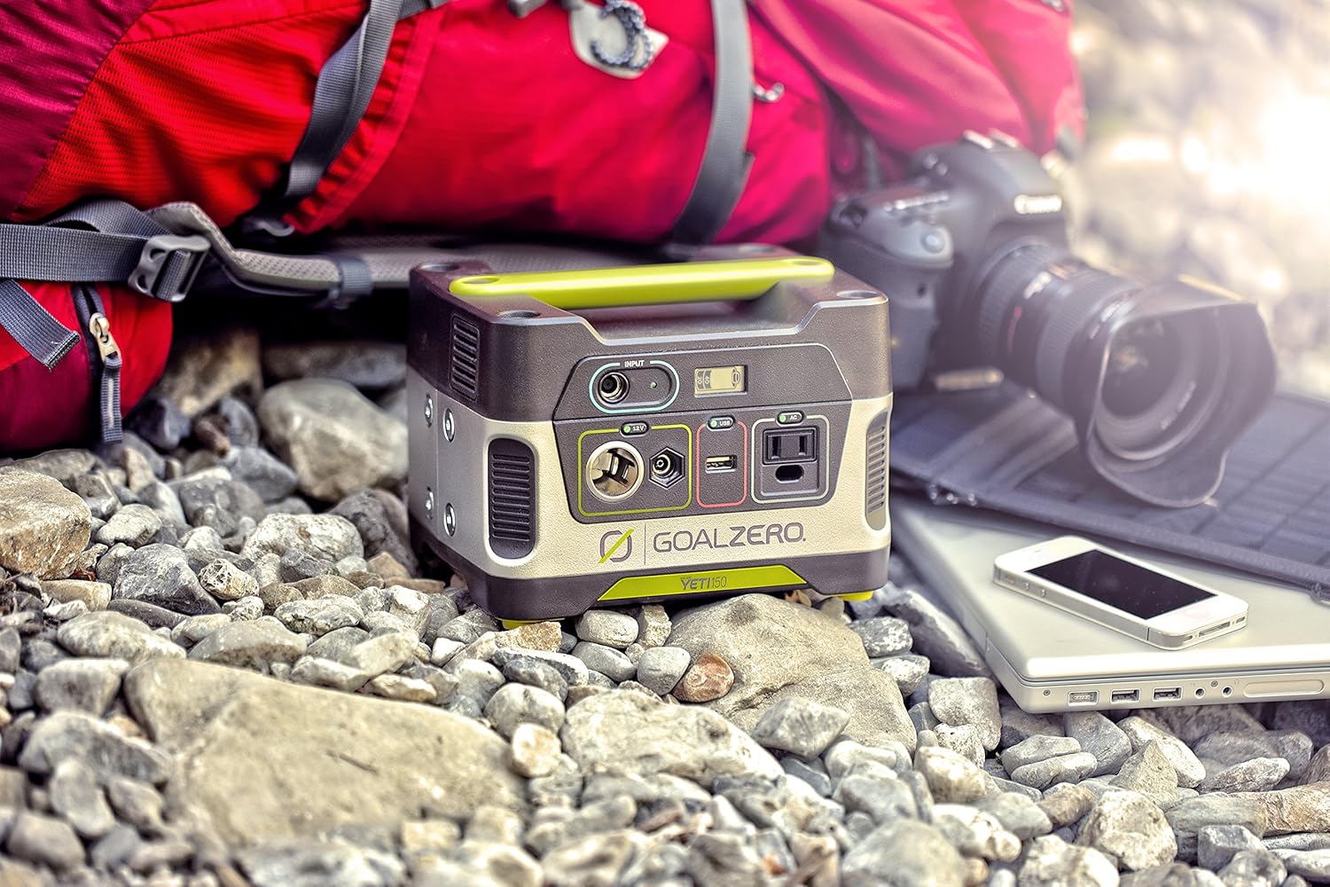 Goal Zero Yeti 150 Portable Power Station, 150Wh Small Generator Alternative with 12V, AC and USB Outputs
