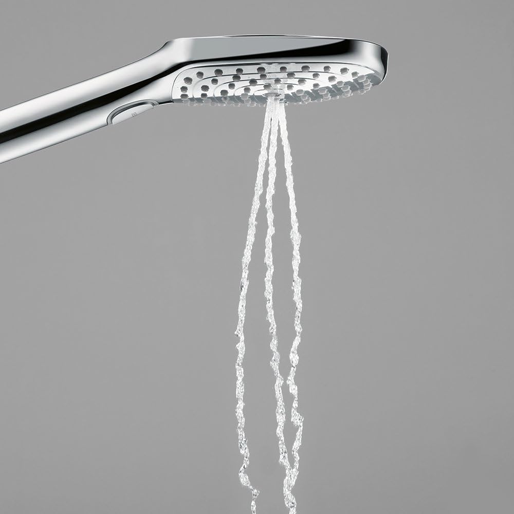 hansgrohe Raindance Select E Easy Install 5-inch Handheld Shower Head Modern 3 RainAir, Rain, Whirl 26521001