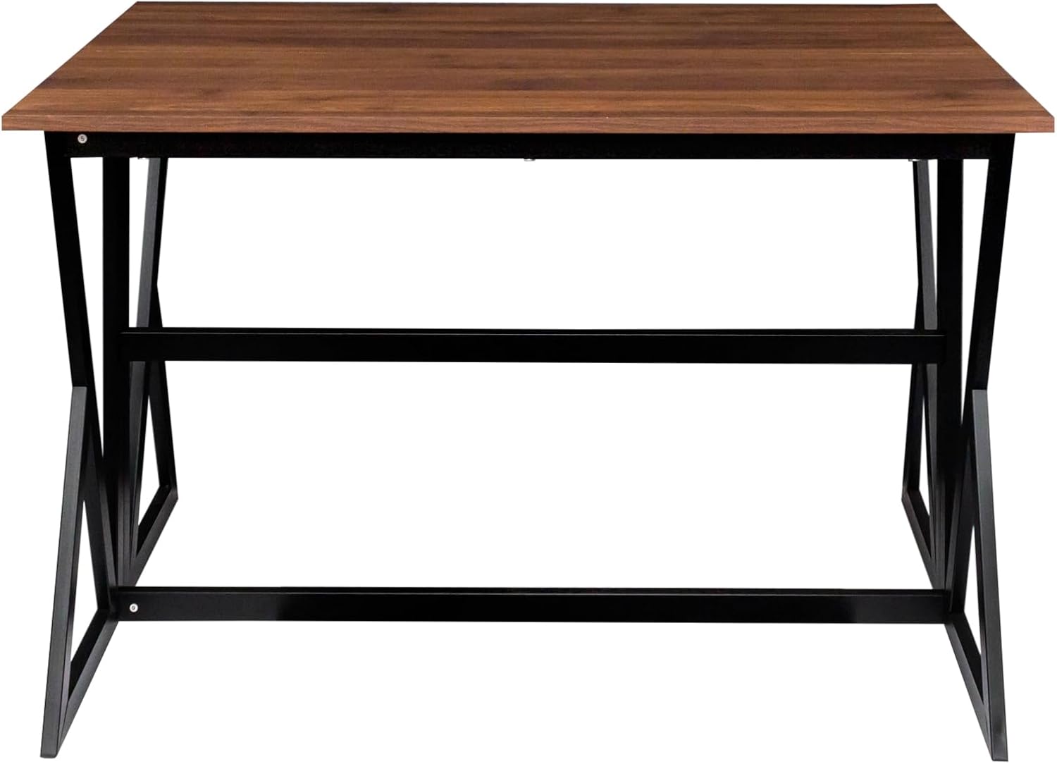 Extendable Drop Leaf High Table, Wood Folding Dining Desk for Living Room, Kitchen Farmhouse Space Saving Kitchen&Table, Walnut Brown
