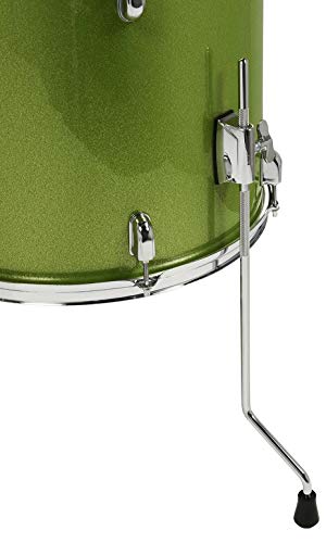 Pacific Drums Center Stage Complete Drumkit, 5 Drum Set, Iridescent Black Sparkle, 7x10, 8x12, 14x16 Floor, 16x22 Kick, 5x14 Snare (PDCE2215KTIB)