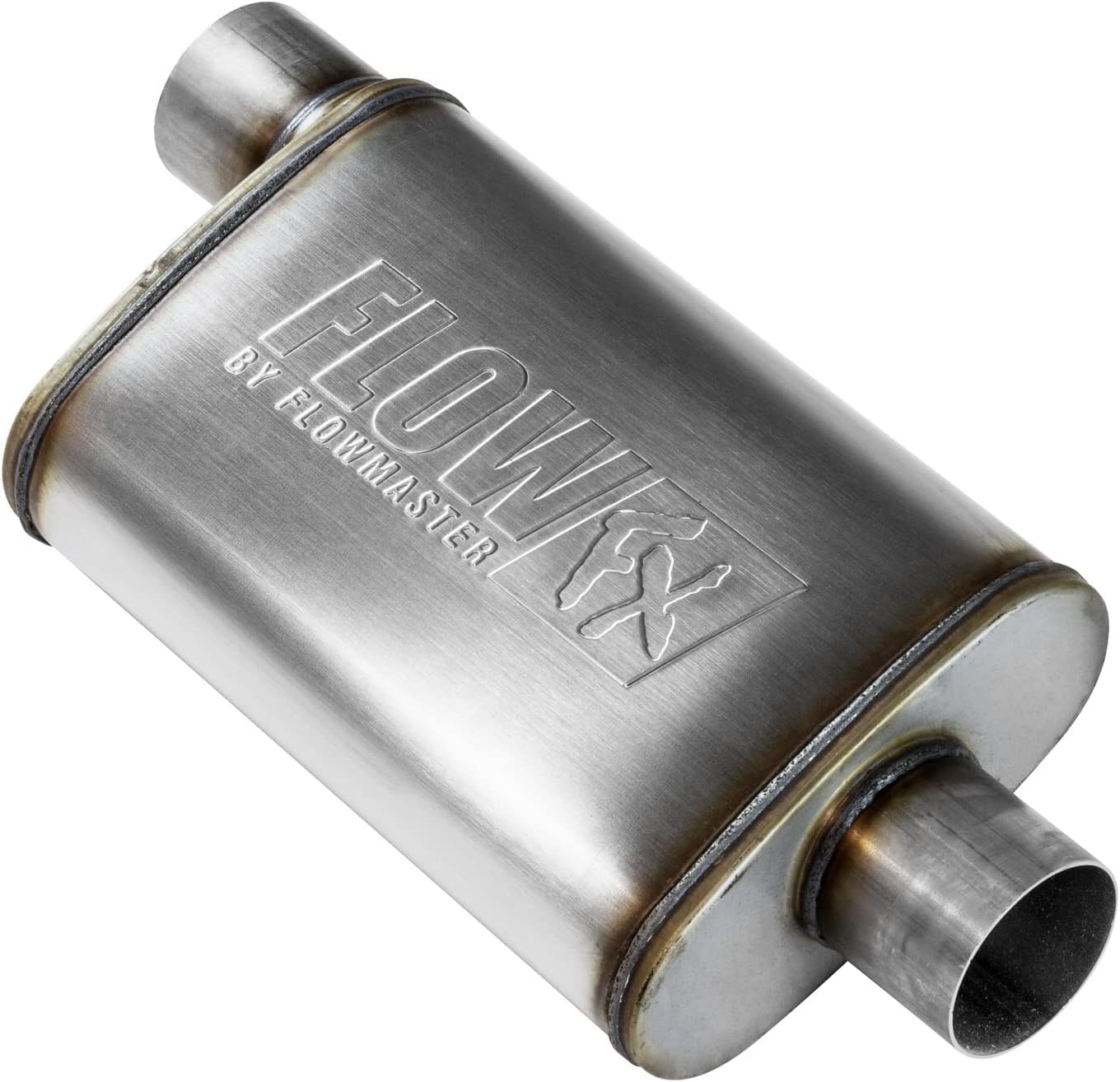 Flowmaster 71229 FlowFX Muffler 409S 3.00 Offset In / 3.00 Center Out Moderate by MAPerformance - (2 Pack)