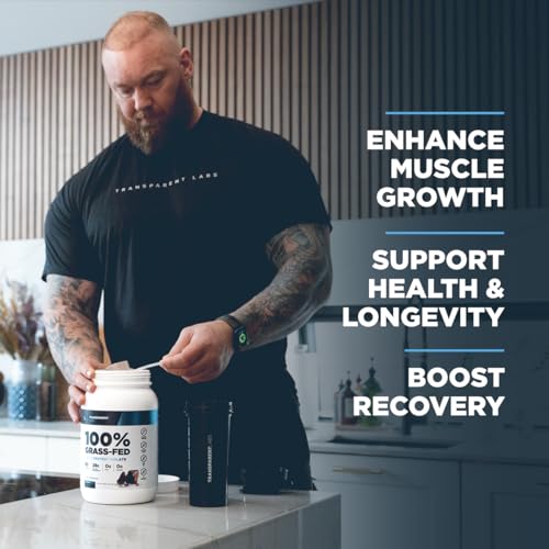Transparent Labs Grass-Fed Whey Protein Isolate (30 Servings, Chocolate PB) & Creatine HMB (30 Servings, Unflavored)