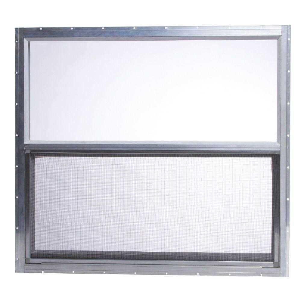 TAFCO Windows 30 in. x 27 in. Mobile Home Single Hung Aluminum Window