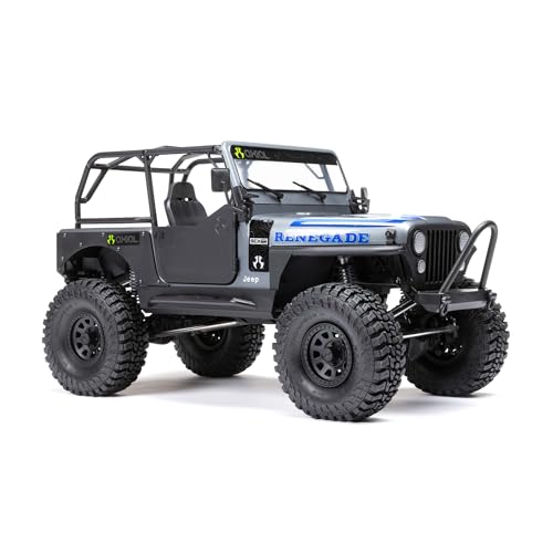 Axial RC Truck 1/10 SCX10 III Jeep CJ-7 4WD Brushed RTR (Battery and Charger Not Included), Red, AXI03008T1
