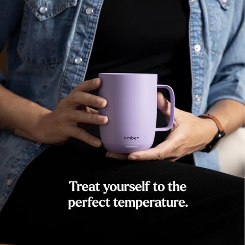Ember Temperature Control Smart Mug 2, 14 Oz, App-Controlled Heated Coffee Mug with 80 Min Battery Life and Improved Design, Black