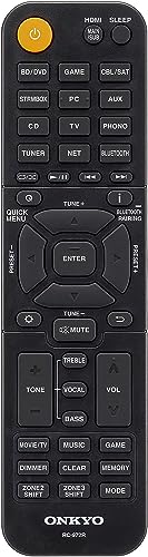 Onkyo TX-NR6100 7.2 Channel 8K Smart AV Receiver - THX Certified, Works with Sonos Certified, and Ultimate 4K Gaming Experience