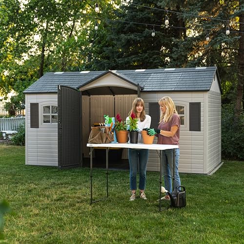 Lifetime Outdoor Storage Shed, 15 x 8 Foot