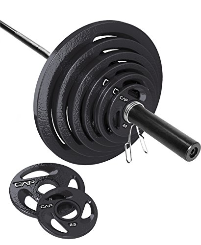 CAP Barbell 300-Pound Olympic Set (Includes 7 Feet Bar)