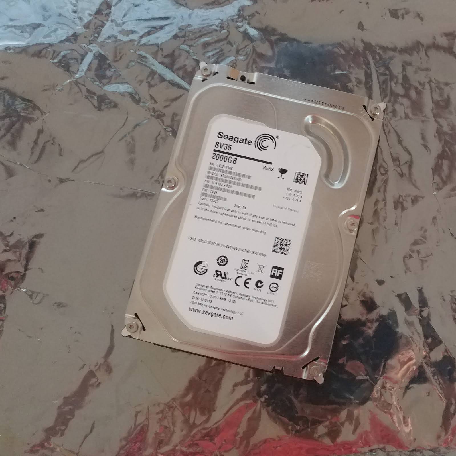 Seagate St2000vx000 SV35.5 2TB SATA Internal Hard Drive
