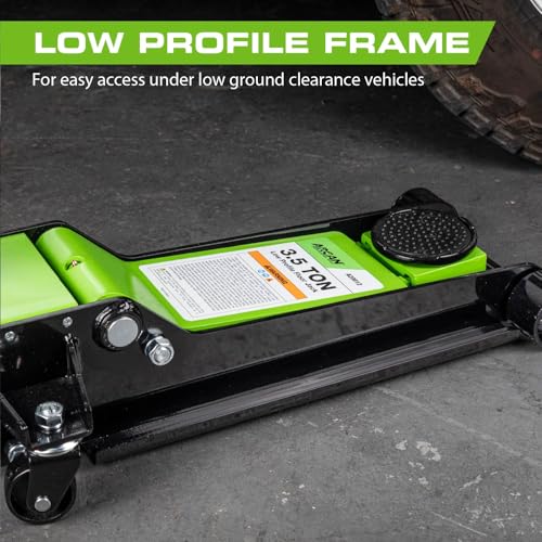 ARCAN Tools 3-Ton Quick Rise Aluminum Floor Jack with Dual Pump Pistons & Reinforced Lifting Arm (A20018_A20019)