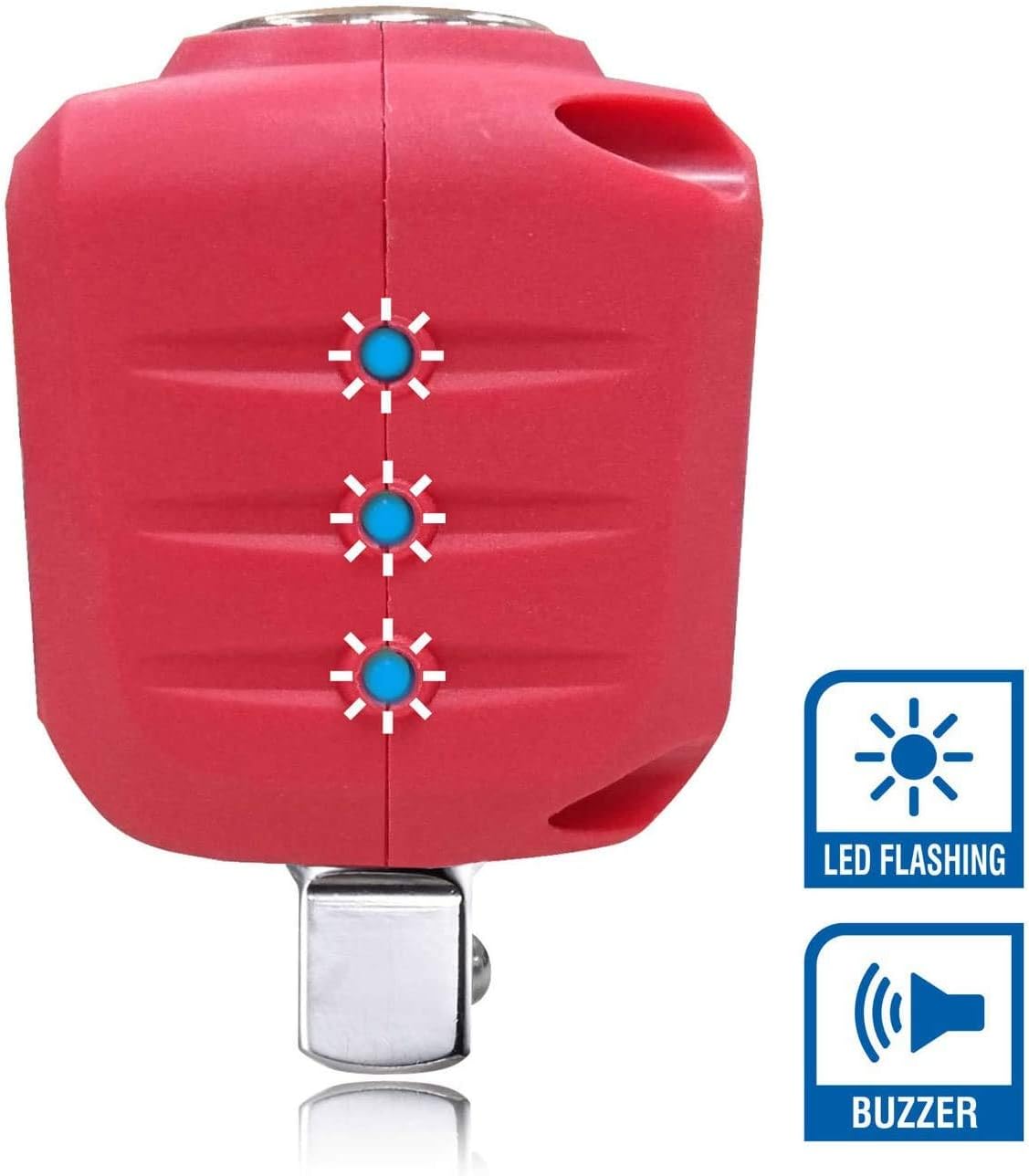 ACDelco ARM602-3 3/8” (5.9 to 59 ft-lbs.) Heavy Duty Digital Torque Adapter with Buzzer and LED Flash Notification – ISO 6789 Standards with Certificate of Calibration