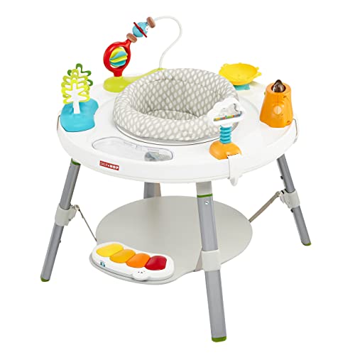 Skip Hop Baby Activity Center: Interactive Play Center with 3-Stage Grow-with-Me Functionality, 4mo+, Silver Lining Cloud