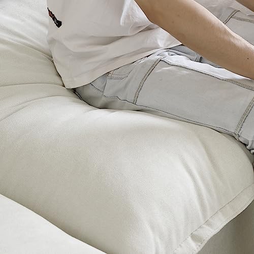 Cloud Modular Sectional Sofa with Storage Ottoman,165.2" Down Filled Comfort U Shaped Sofa Couch for Living Room,Minimalist Wide Deep Seat Convertible Couches (4 Seater and 2 Ottoman,Beige)