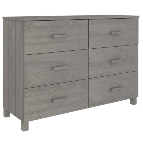 Buffets & Sideboards Sideboard Light Gray 44.5"x15.7"x31.5" Solid Wood Pine,Multipurpose Wooden Sideboard with Ample Storage and Display Space Cabinets & Storage