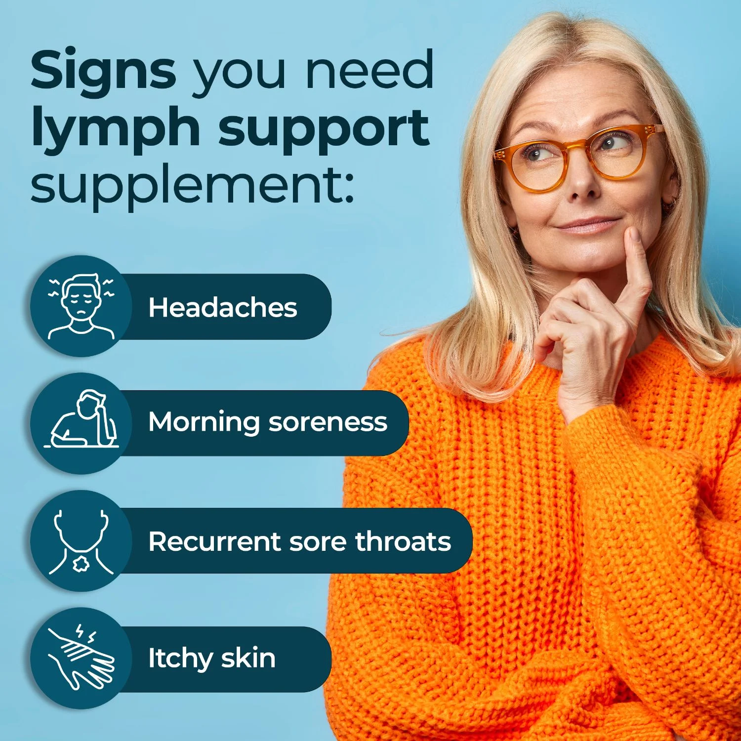 Lymphatic Support, Lymphatic Supplement To Reduce Swelling, PureHealth Research x6