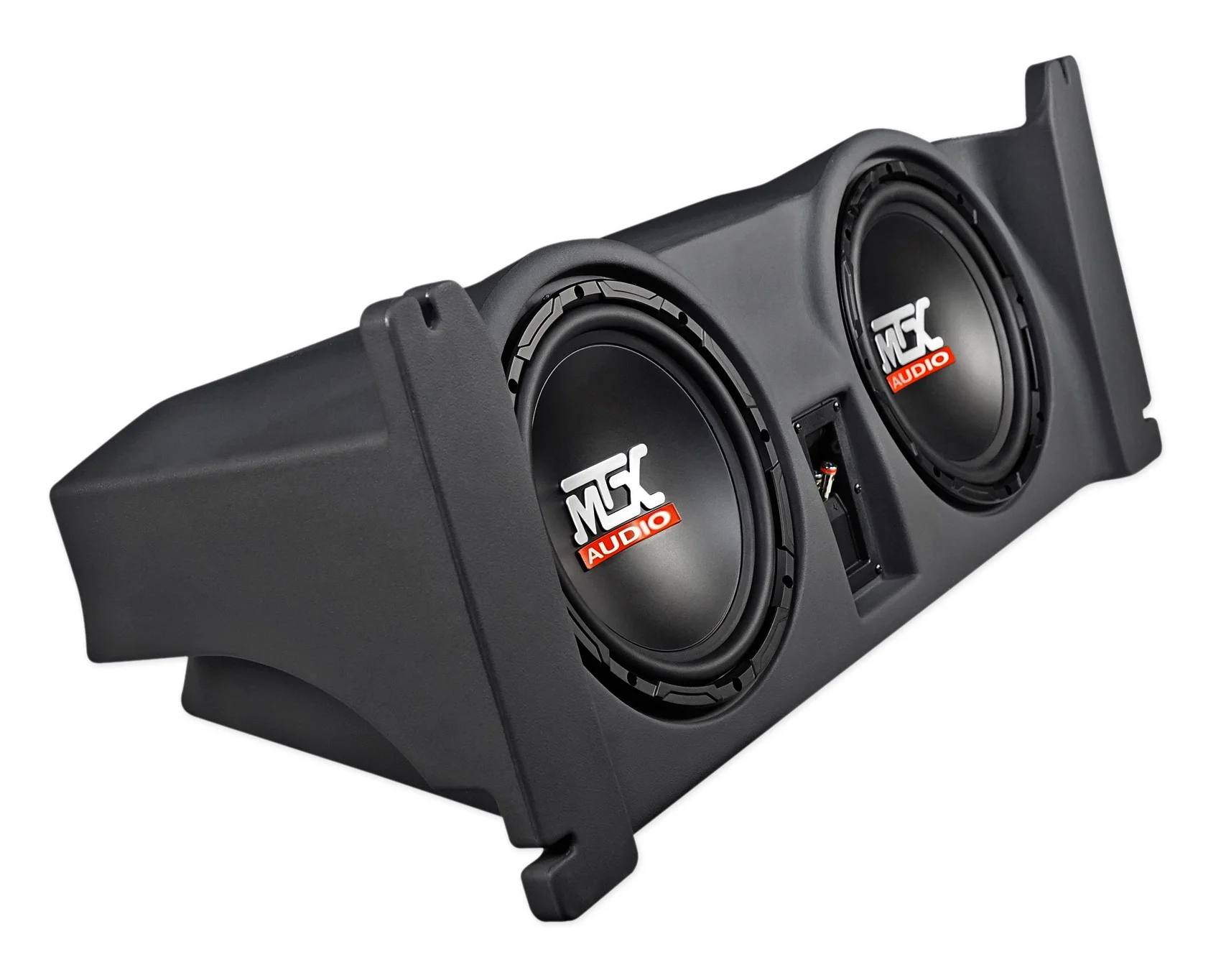 Dual 10" MTX Subwoofers+Sealed Sub Box Enclosure For 1997-2006 Jeep Wrangler TJ