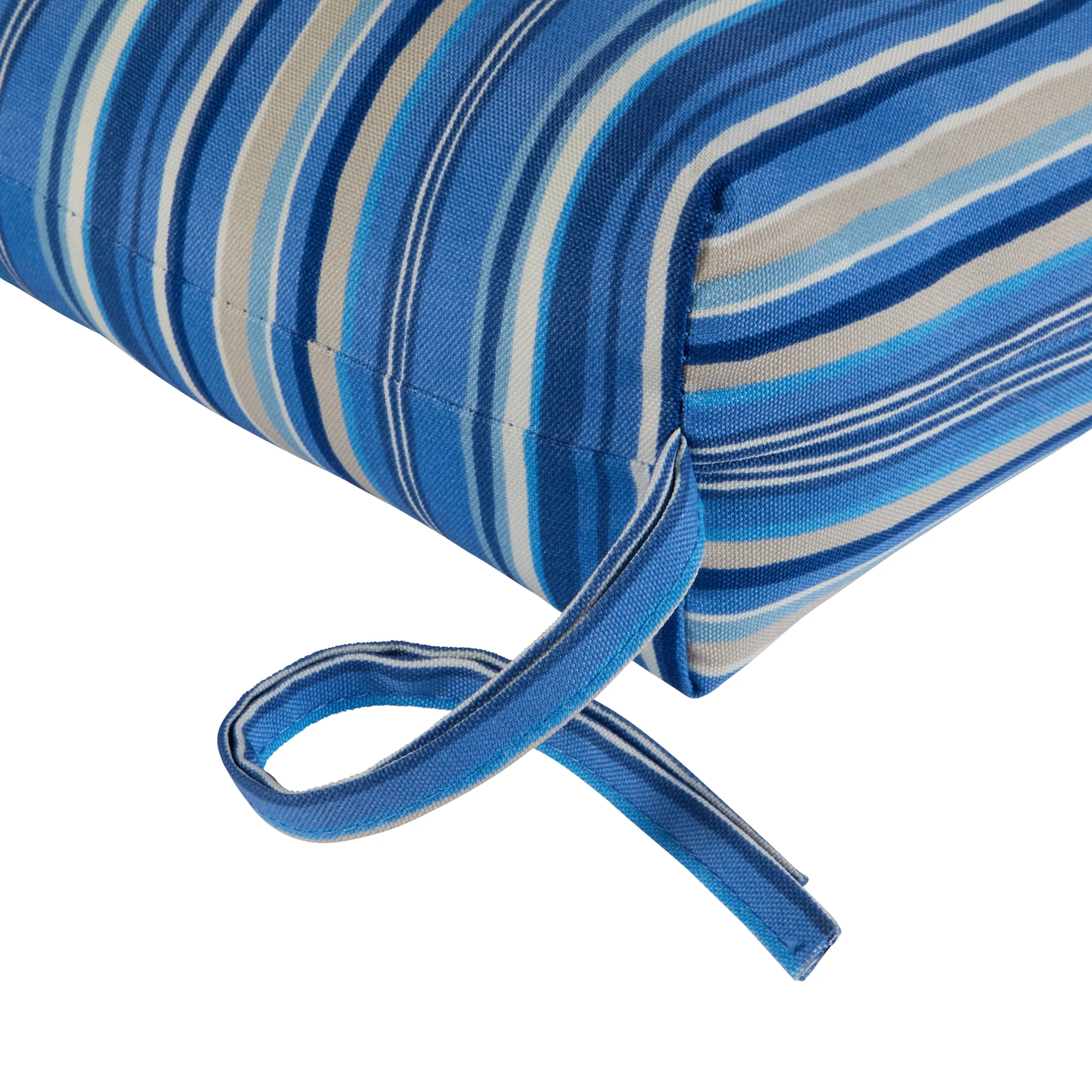 Sapphire Stripe 44 x 22 in. Outdoor High Back Chair Cushion (set of 2) by Greendale Home Fashions
