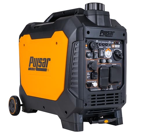 Pulsar 9500 Watt Tri Fuel Portable Inverter Generator, Remote Electric Start, CO Sensor, Parallel Capable, Super Quiet, Use for RV, Camping, Outdoor & Home, Gasoline, Propane, Natural Gas, NED95TiSRCO