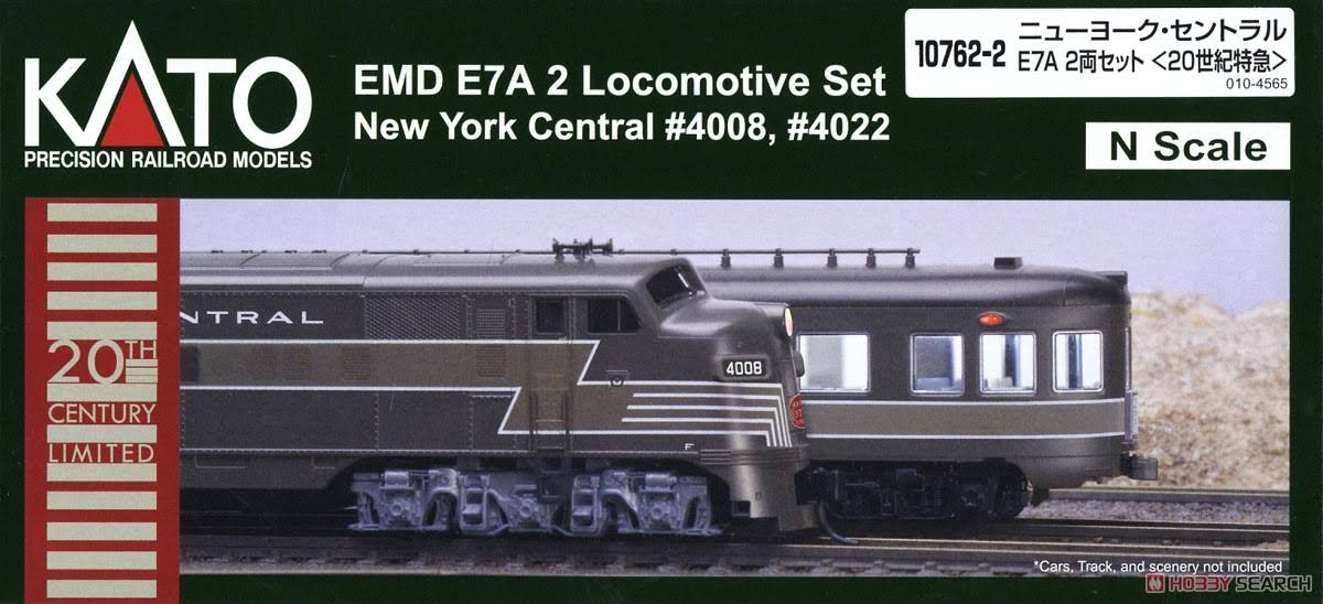 Kato N Scale New York Central E7A 2-Car Set 20th Century Limited Express 10762-2