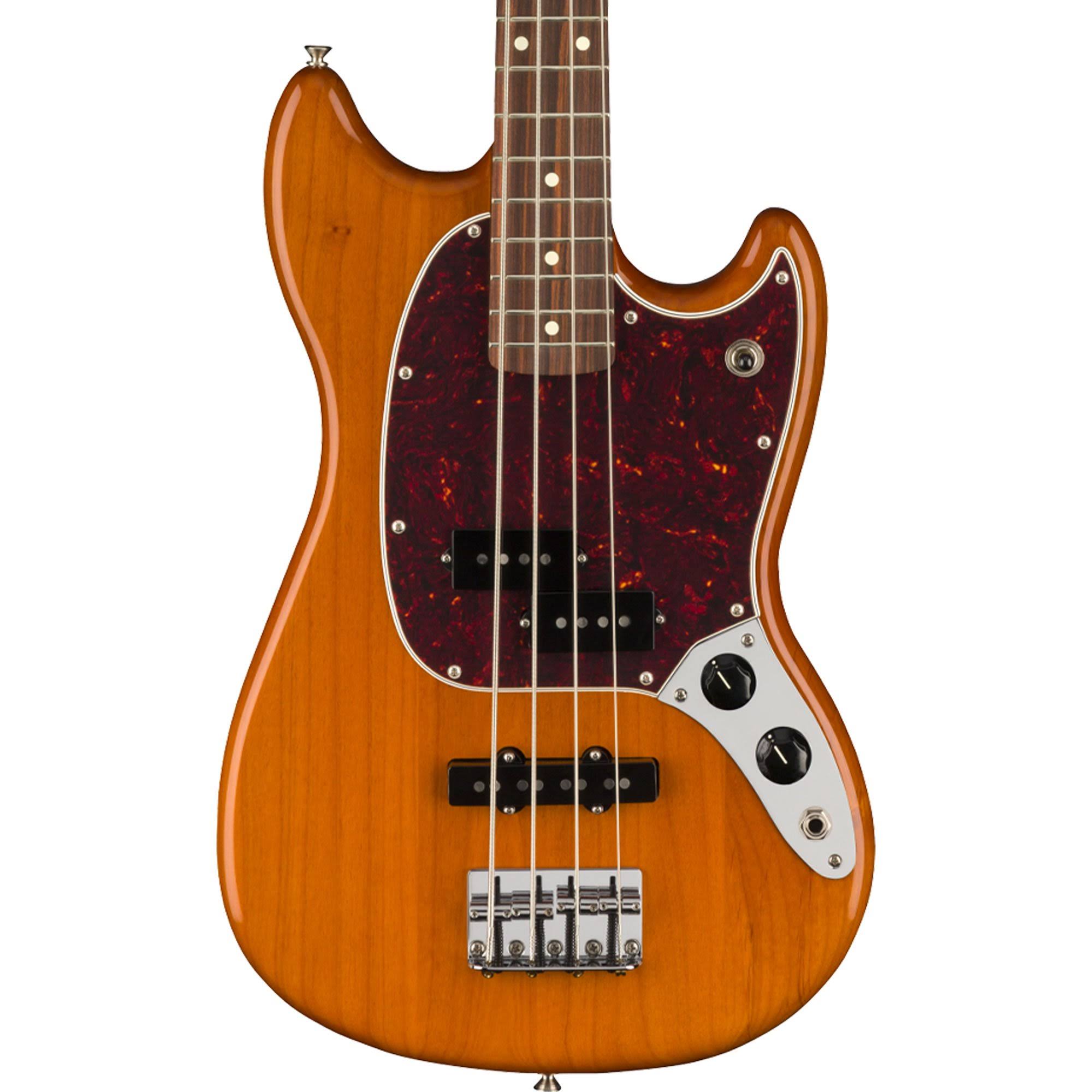 Fender Player Mustang Bass PJ Pau Ferro Aged Natural